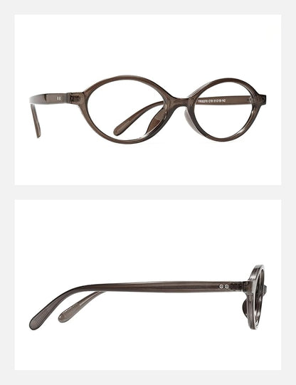 TIJN Olisa Blue Light Blocking Glasses for Women Men,Oval Glasses Frame Bluelight Glasses for Gaming/Computer/Screen