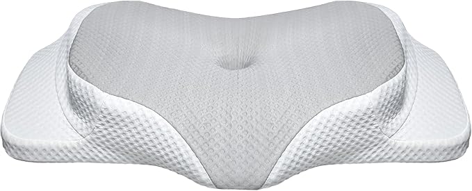 RestAssured Cervical Neck Pillow - Ergonomic Memory Foam Bed Pillows for Sleeping, Neck Pillows for Pain Relief, Back and Side Sleeper Pillow