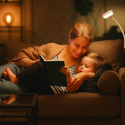 Rechargeable Book Light for Reading in Bed – 14 LED Book Light with 3 Color Temperatures, Stepless Dimming, Up to 80 Hours Runtime, 360° Rotatable Clip – Perfect for Book Lovers, Rose Gold