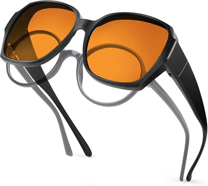 Sleep Blue Light Blocking Glasses for Men and Women, Computer Gaming Glasses Anti Eyestrain & UV Glare