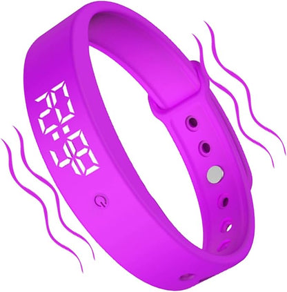 Alarm Vibrating Watch, Alarm Reminder Watch, Silent Vibrating Timer Clock, 3 Alarms Daily Organizer Timer for Adults/Men/Women/Teens/Elderly