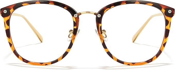 Cyxus Blue Light Glasses for Woman, Fashion Computer Glasses on Office Reduce Eye Strain Anti Migraine for Working Reading