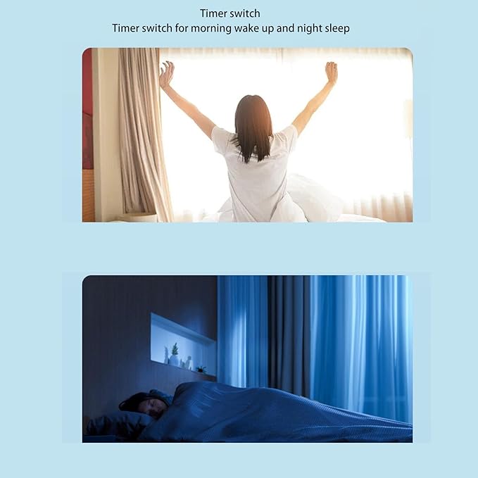 Automatic Curtain Opener, Remote Control Smart Curtain with App Timer Voice Control, Upgraded High Performance Motor for T Track U Rail Roman Rod