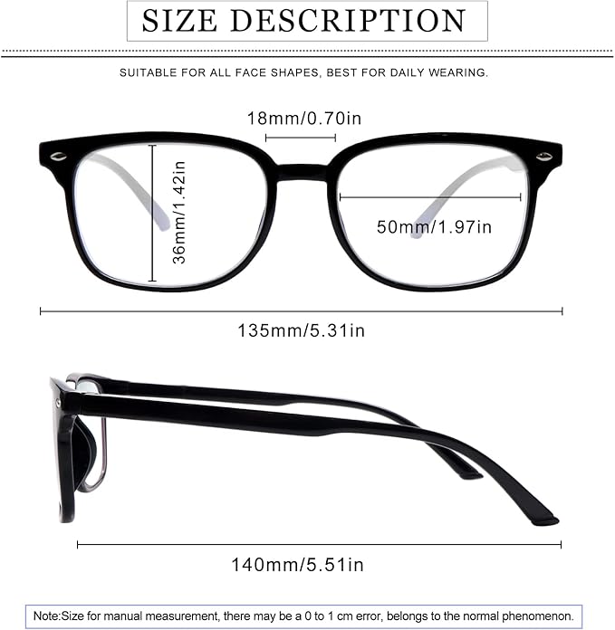 5 Pack Reading Glasses Blue Light Blocking for Women,Computer Readers with Spring Hinge
