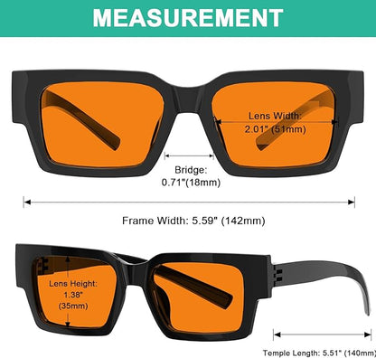 Eyekepper Blue Light Blocking Glasses Men Orange Tinted for Computer Gaming, Sleep Better and Reduce Eyestrain