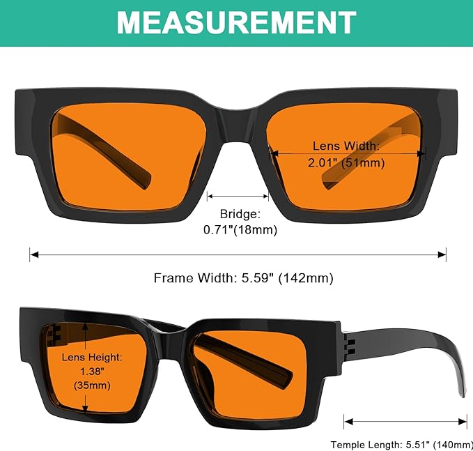 Eyekepper Blue Light Blocking Glasses Men Orange Tinted for Computer Gaming, Sleep Better and Reduce Eyestrain