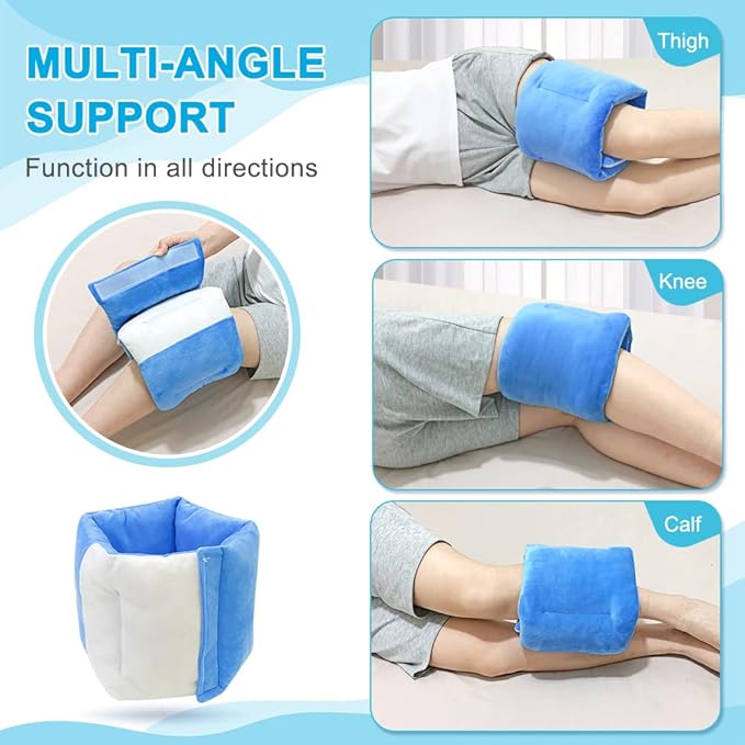 Knee Pillow for Side Sleepers Leg Pillows Side Sleeping Hip Pillow Knee Wedge Leg Support Pillow Between Legs for Sleeping Knee Support Surgery Pillow for Aligns Spine, Back, Sciatica Pain Relief