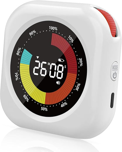 Visual Timer for Kids, 10 Hours Countdown/Up, with Rechargeable, 3 Volume Levels, 3 Brightness Display, and Magnetic, Homeschool Study Tool, Large Digital Timers for Classroom, Kitchen