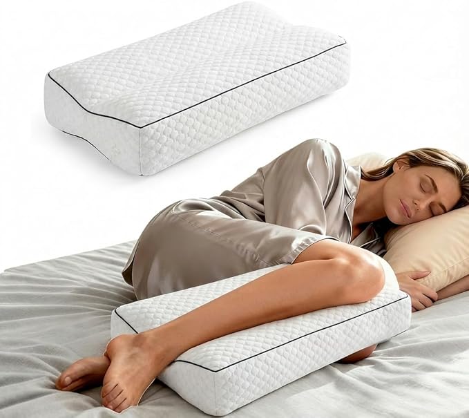 goprety Knee Pillow for Side Sleepers – Relieve Hip, Back & Sciatica Pain, Support Spine Alignment for Better Sleep