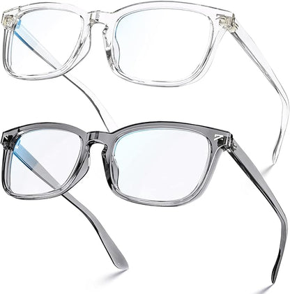 VISOONE Blue Light Blocking Glasses Square with Anti Computer Glare for Gaming Women and Men MONTANA
