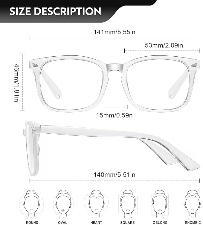 Reading Glasses for women Blue Light Blocking Glasses Filter UV Square Lightweight Readers Glasses for Men and Women