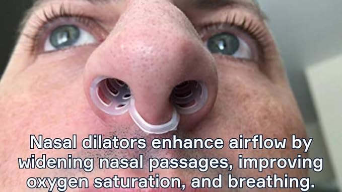 Nasal Dilators for Sleeping - 4 of X-Large ONLY (XL) Soft Silicone Nasal Cones - Nostril Opener - Nasal Expander for Breathing - Nose Vents - Anti Snoring Devices