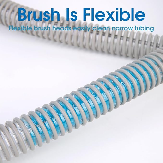 Cpap Tube Cleaning Brush, Hose and Mask Cleaner Supplies, Sanitizing Machine Compatible with Resmed Airsense 10&11 /Luna G3, Portable C Pap Sleep Kit Travel, Bipap Heated Tubing Sanitizer, Cleaners