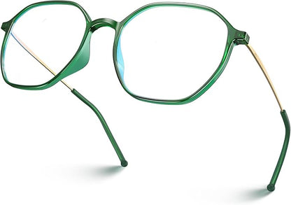 VISOONE Lightweight TR90 Blue Light Blocking Glasses Frame with Anti Glare Eye Protection for Women and Men RANE