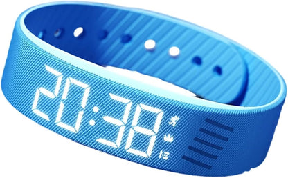 Vibrating Alarm Clock Watch, Magnetic-Charging Water-Proof Bracelets Wrist Alarms, Silent Wake Up Smart Alarms Wristband, Wearable Vibrations Wrist Clocks Sleep Wristband for Heavy Sleeper