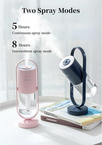 Portable Mini Humidifier, Compact 360° Rotating Cool Mist Air Humidifier Automatic Shutdown for Office for Home for Travel (#3)