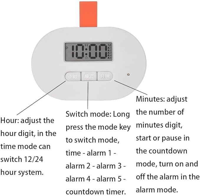 Electronic Pill Box Intelligent Remind Elderly Timed Voice Alarm Clock Medication Reminder Dispensing Portable