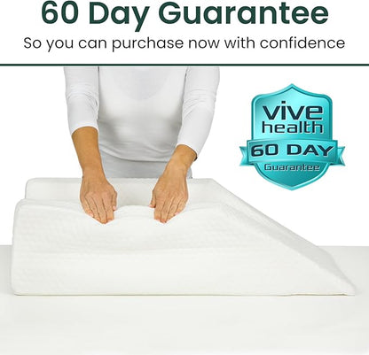 Leg Elevation Pillow- Leg Wedge for Knee, Swelling, Elevation, After Surgery Must Haves - Post Surgery, Knee Pain Relief - Breathable for Knee, Ankle and Foot - Improve Blood Circulation