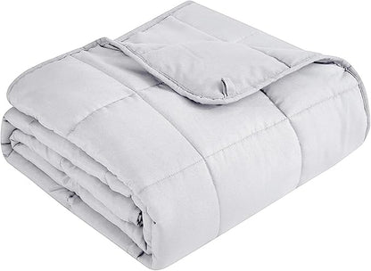 Topcee Weighted Blanket for Adults (15 lbs, 60" x 80") Queen Size Soft Cooling Heavy Blanket Sleeping, Apply to 130-160 lbs Body, Thick Breathable Blanket with Glass Bead, Easy Care