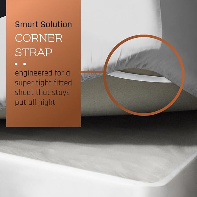 Empyrean 4 Pack Full Fitted Sheets - Deep Pocket, Fits 14-16 Inch Mattress, Ultra Soft Microfiber, Wrinkle-Resistant, Shrinkproof & Fade Resistant Sheets for Full Size Beds, Light Grey