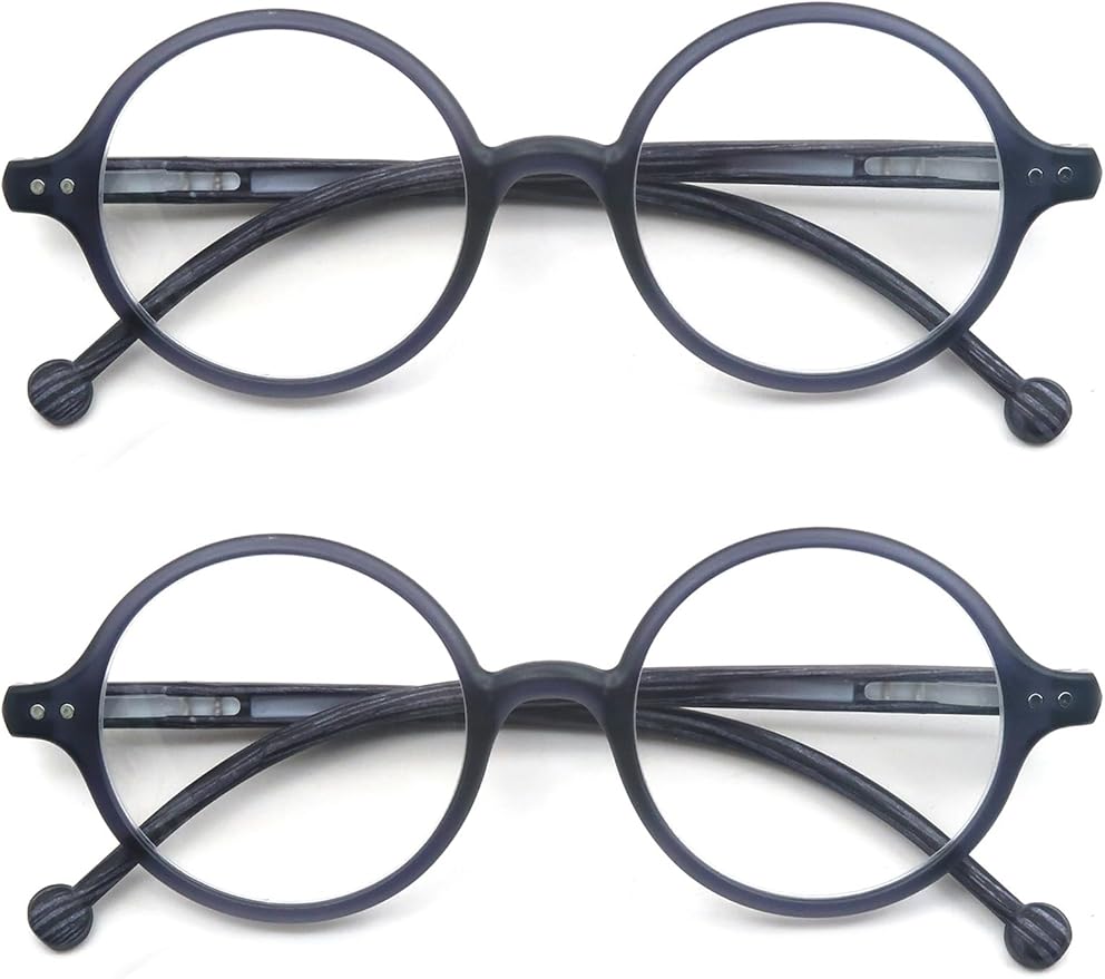 Round Reading Glasses Women Men Blue Light Blocking Circular Readers Unisex Ultra Lightweight Circle Cheaters Glasses