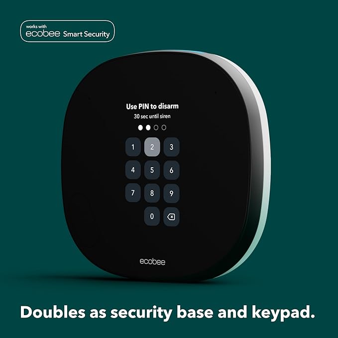 ecobee Smart Thermostat with Voice Control - Programmable Wifi Thermostat - Works with Siri, Alexa, Google Assistant - Smart Thermostat for Home