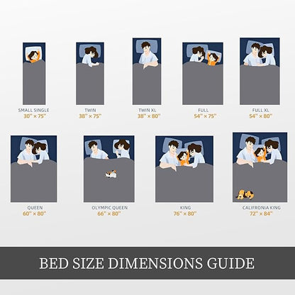 MOTRIP Weighted Blanket for Adults Queen Size 15 lbs, Cooling Blanket for Hot Sleepers, Machine Washable Soft Bed Blanket with Premium Glass Beads, 60''x80'' 15 Pounds Blue