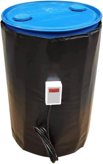 IBC Tote Heater Blanket, IBC Tote Heating Jacket, 55 Gallon/275 Gallon Smart Temperature Control up to 200°C, IBC Tote Insulated Cover, For petroleum, chemical, food processing Black-55Gallon200L