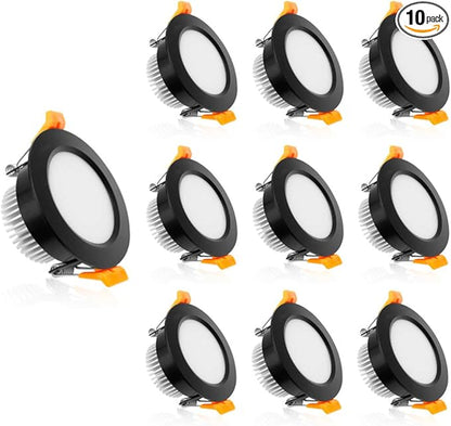 YGS-Tech 2 Inch LED Recessed Lighting, Dimmable Downlight 3W(35W Halogen Equivalent), CRI80, 4000K Natural White Ceiling Light with LED Driver(10 Pack)