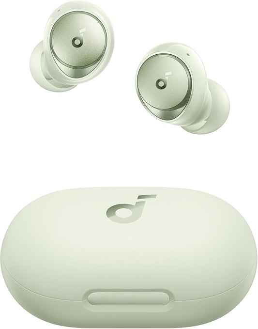 Soundcore by Anker Space A40 Auto-Adjustable Active Noise Cancelling Wireless Earbuds, Reduce Noise by Up to 98%, 50H Playtime, Hi-Res Sound, Comfortable Fit, App Customization(Renewed)