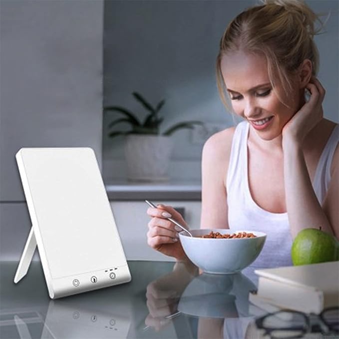 Enjoy Home R.S. Light Therapy Lamp LED UV-Free Daylight Lamps 10000 Lux, Timer Settings, Cool White Light Warm Light