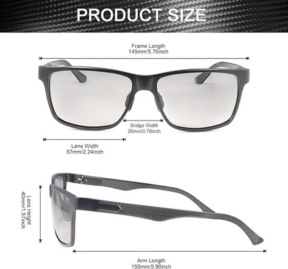 YIMI Polarized Photochromic Driving z87 Sunglasses For Men Women Day and Night safety glasses