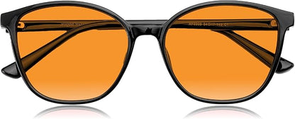 Sleep Blue Light Blocking Glasses for Men and Women, Computer Gaming Glasses Anti Eyestrain & UV Glare