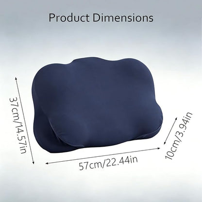 Sleep Cloud Pillow, Ergonomic Memory Foam Pillows, Adjustable Cervical Neck Support Pillow, Breathable Cooling Cover for Side Back Stomach Sleepers (Navy Blue)