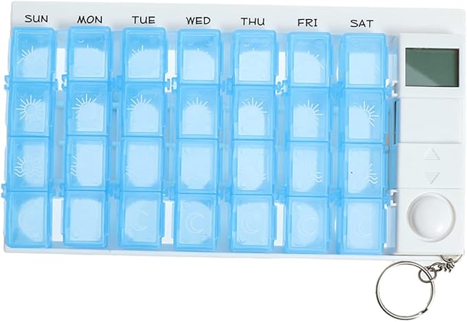 7 Alarm Dispenser Containers Electronic Container Time Locking Container Electronic Organizer Case Weekly Box/Cases Organizer Travel Reminder
