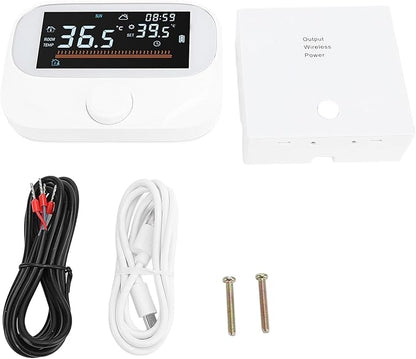 Fafeicy Programmable Smart Thermostat with LCD Display Wireless Temperature Controller for Home Energy Saving
