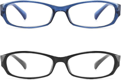 Reading Glasses for Women with Spring hinges 2.00 Blue Light Blocking Lenses, Fashion Pattern Print Readers with Case
