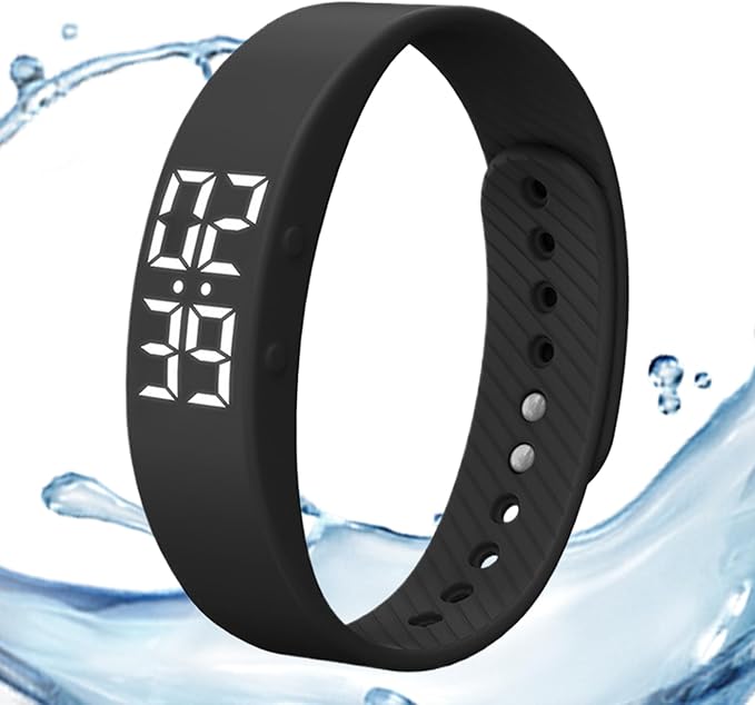 Smart Bracelet – Smart Wristband Activity Fitness Tracker, Waterproof Watch Monitor with Pedometer for Running Exercise Workout Gym Walking Calories, Compatible for Men Women Daily Fitness Tracking