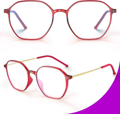 VISOONE Lightweight TR90 Blue Light Blocking Glasses Frame with Anti Glare Eye Protection for Women and Men RANE