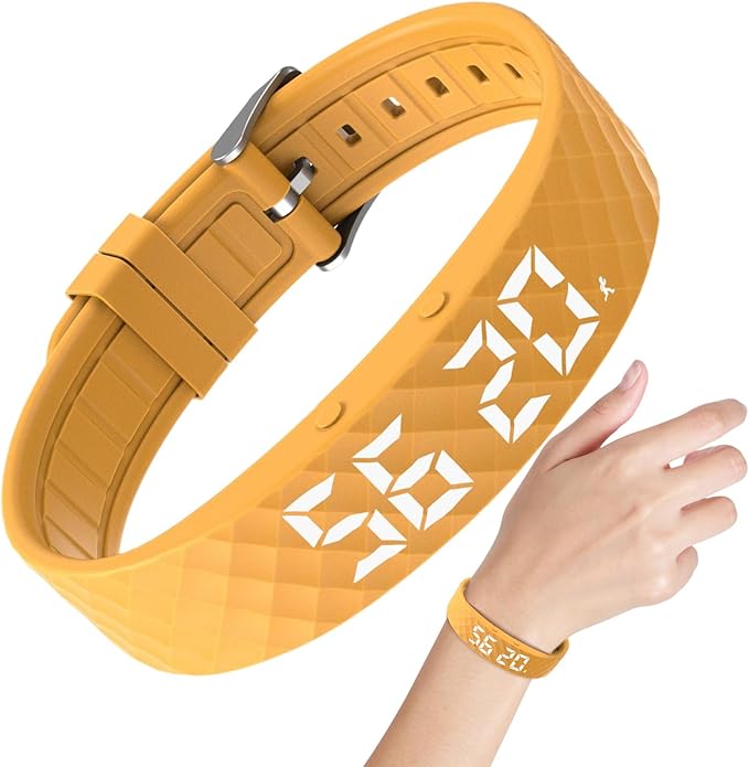 Vibrationswecker Armband | Vibrating Alarm Wristband, Silent Alarm Watch, Wrist Alarms Clock, Gentle Vibration Wakeup Watch, Vibrating Wrist Clock for Deep Sleepers/Hearing