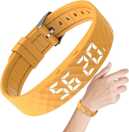 Vibrationswecker Armband | Vibrating Alarm Wristband, Silent Alarm Watch, Wrist Alarms Clock, Gentle Vibration Wakeup Watch, Vibrating Wrist Clock for Deep Sleepers/Hearing