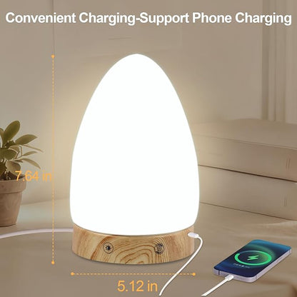 Light Therapy Lamp - 10000 Lux Full Spectrum Sun Lamp, 3 Color Temperatures & 670nm Red Light, Stepless Dimming, Touch & Remote Control, USB Phone Charging Port, Sunlight Lamp for Home Office