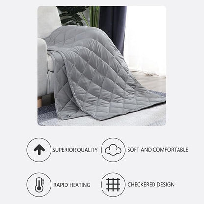 Weighted Blanket for Adults, Single Double Heavy Blanket with Fibre Fabric Premium Glass Bead All-Season Even Weight Distribution for Bed Sofa Blue 120x180cm 4.5kg