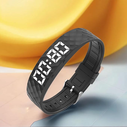 Vibrationswecker Armband | Vibrating Alarm Wristband, Silent Alarm Watch, Wrist Alarms Clock, Gentle Vibration Wakeup Watch, Vibrating Wrist Clock for Deep Sleepers/Hearing
