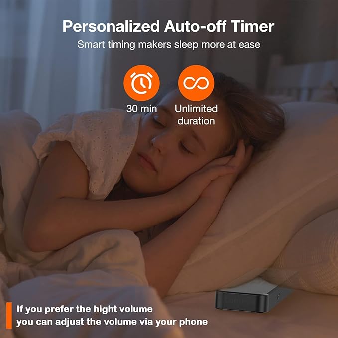 Bone Conduction Bluetooth Pillow Speaker for Sleeping, Portable Sleep Bar Perfect for Side Sleepers, Speaker with Stereo Bass-30/60-Min Timer, Volume Control, TF Function, Privacy&Meditation(Grey)