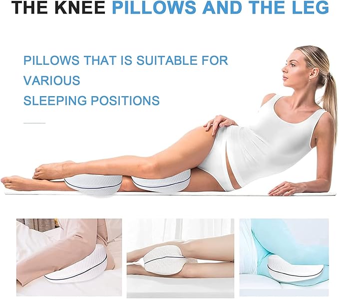 Leg Pillow, Knee Pillow for Side Sleepers, Leg Pillows for Sleeping, Knee Cushion for Sleeping,Suitable for Relieving Leg, Back, Knee Pain