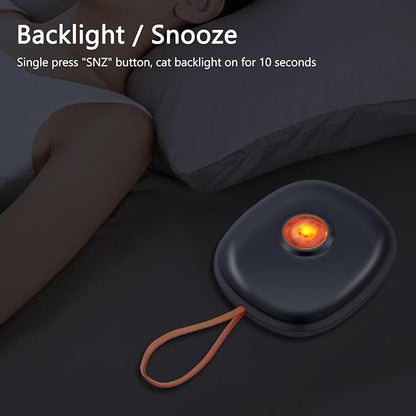 Vibrating Alarm Clock for Heavy Sleepers, Bed Shaker Under Pillow with Dual Alarms and 3 Levels Vibration Adjustable, Portable Digital Alarm Clock with Flashing Light for Travel