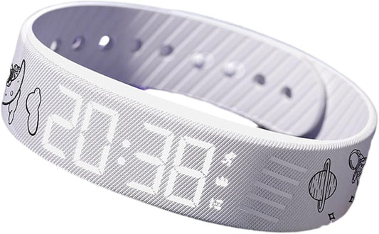 Vibrating Alarm Clock Watch, Magnetic-Charging Water-Proof Bracelets Wrist Alarms, Silent Wake Up Smart Alarms Wristband, Wearable Vibrations Wrist Clocks Sleep Wristband for Heavy Sleeper