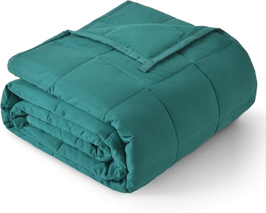 Topblan Weighted Blanket for Adults 15lbs, Soft Cooling Weighted Blankets, Breathable Heavy Blanket with Glass Beads for All Season, Sofa Bed, 60"x80" Queen Size