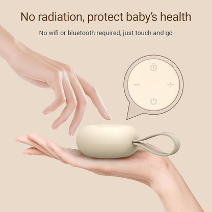 Portable Baby Sound Machine [White Noise for Babies Kids Adults][Timer Function][12 Soothing Sounds][Sleep Boombox] 15 Hours Battery Life, Travel,Registry,Gifts,Shower,Clips on Baby Stroller